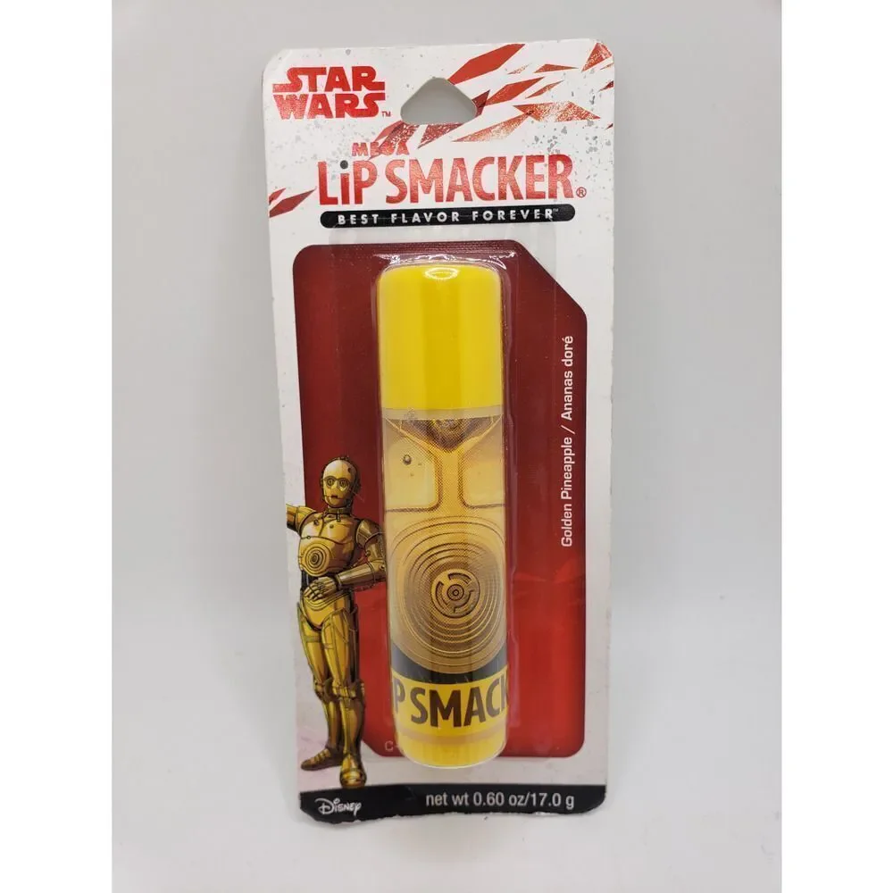 STAR wars C-3PO golden pineapple lip smacker